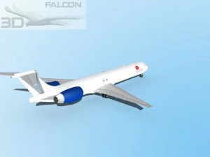 falcon3d md 80 aei cargo 3D Model