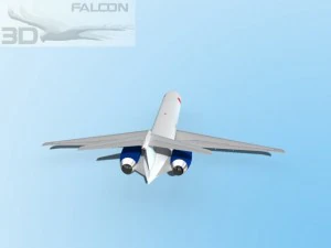 falcon3d md 80 aei cargo 3D Model