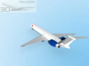 falcon3d md 80 aei cargo 3D Model