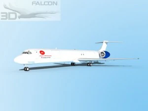 falcon3d md 80 aei cargo 3D Model