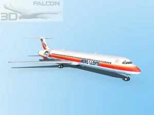 falcon3d md80 aero lloyd Modello 3D