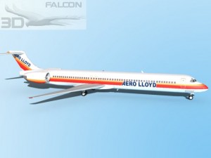falcon3d md 80 aero lloyd 3D-Modell
