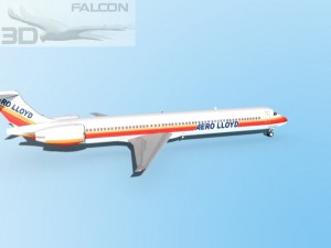 falcon3d md 80 aero lloyd 3D-Modell