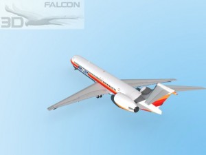 falcon3d md 80 aero lloyd 3D-Modell