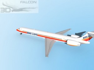 falcon3d md 80 aero lloyd 3D-Modell