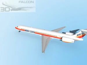 falcon3d md 80 aero lloyd 3D Model