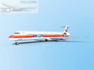 falcon3d md 80 aero lloyd 3D-Modell