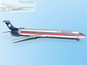 falcon3d md 80 aeromexico 3D Model