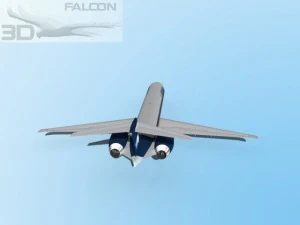 falcon3d md 80 aeromexico 3D Model