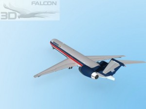 falcon3d md 80 aeromexico 3D 모델
