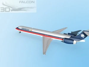 falcon3d md 80 aeromexico 3D Model