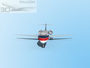 falcon3d md 80 aeromexico 3D 모델