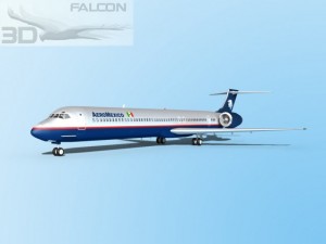 falcon3d md 80 aeromexico 2 Modelo 3D