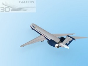 falcon3d md 80 aeromexico 2 Modelo 3D