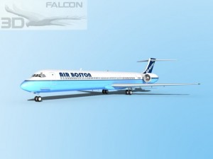 falcon3d md 80 air boston 3Dモデル