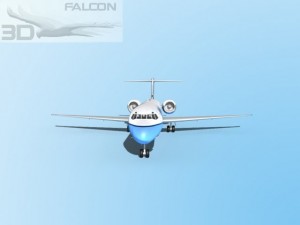 falcon3d md 80 air boston 3Dモデル