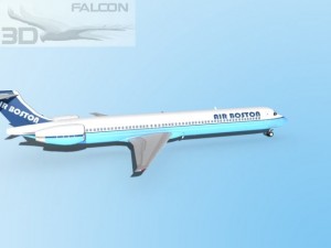 falcon3d md 80 air boston 3Dモデル