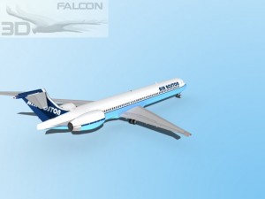 falcon3d md 80 air boston 3Dモデル