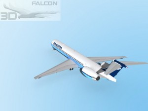 falcon3d md 80 air boston 3Dモデル