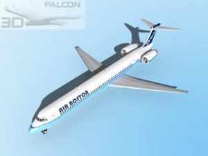 falcon3d md 80 air boston 3Dモデル