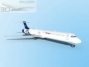 falcon3d md 80 aereo da carico intl Modello 3D