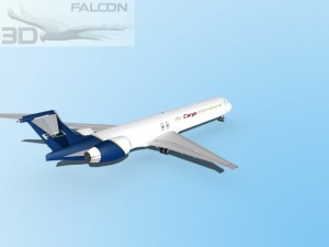 falcon3d md 80 air cargo intl Modèle 3D