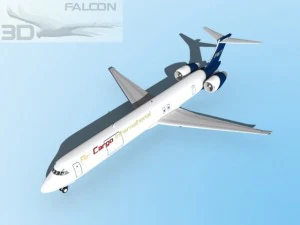 falcon3d md 80 air cargo intl 3D Model
