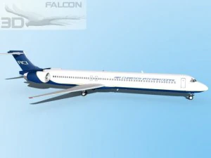 falcon3d md 80 air charter intl 3D Model