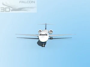 falcon3d md 80 air charter intl 3D Model