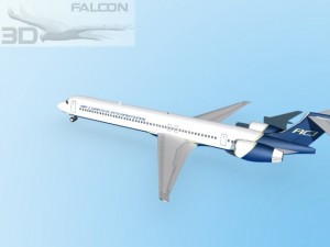 falcon3d md 80 air charter intl 3D Model