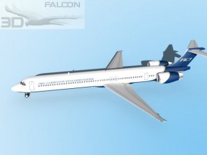 falcon3d md 80 air charter intl 3D Model
