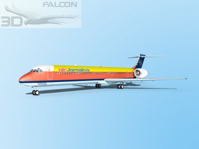 falcon3d md 80 air jamaica 3D Model .c4d .max .obj .3ds .fbx .stl .blend 