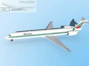 falcon3d md 80 alitalia 3D Model