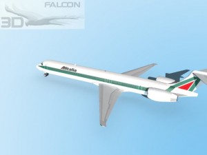 falcon3d md 80 alitalia 3D Model