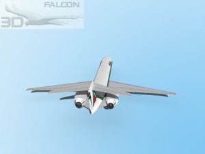 falcon3d md 80 alitalia 3D Model