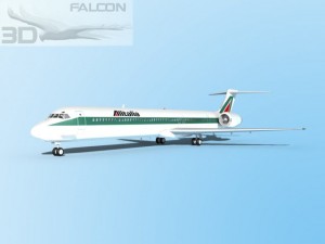 falcon3d md 80 alitalia 3D Model