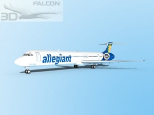 falcon3d md 80 allegiant Modelo 3D