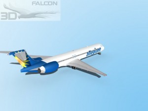 falcon3d md 80 allegiant Modelo 3D