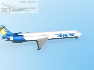 falcon3d md 80 allegiant Modelo 3D