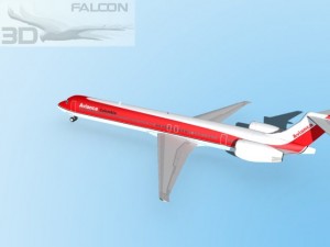falcon3d md 80 avianca 3D Model
