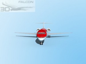 falcon3d md 80 avianca 3D Model