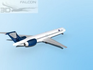 falcon3d md 80 blue line 3D Model