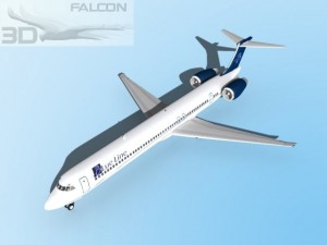 falcon3d md 80 blue line 3D Model