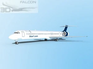 falcon3d md 80 blue1 3D Model