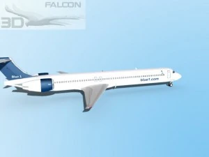 falcon3d md 80 blue1 3D Model