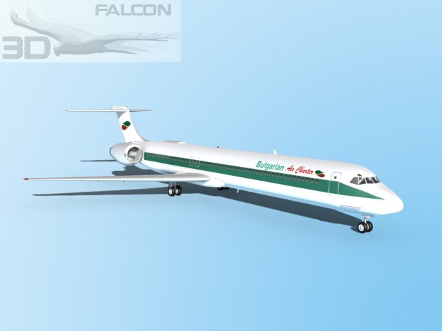falcon3d md 80 bulgarian charter Model 3D .c4d .max .obj .3ds .fbx .stl .blend 