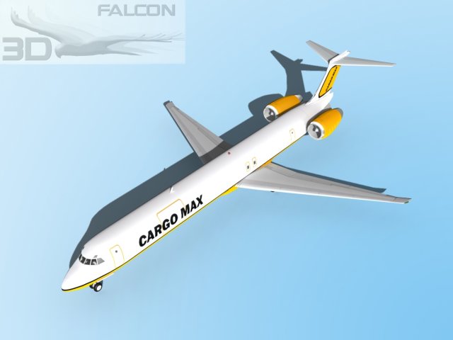 falcon3d md 80 cargomax 3D Model .c4d .max .obj .3ds .fbx .stl .blend 