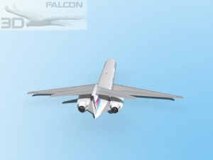 falcon3d md 80 croatia airlines 3Dモデル
