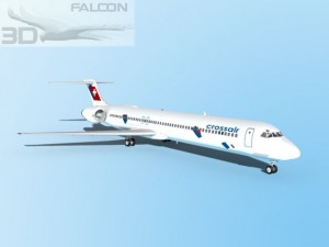 falcon3d md 80 crossair 3D Model