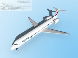 falcon3d md 80 crossair 3D Model